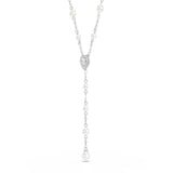 SWAROVSKI Ariana Grande x Swarovski White Rhodium Plated Cubic Zirconia Y Necklace