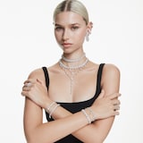 SWAROVSKI Ariana Grande x Swarovski White Rhodium Plated Cubic Zirconia Y Necklace