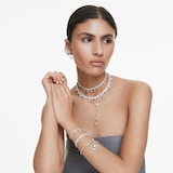 SWAROVSKI Ariana Grande x Swarovski White Rhodium Plated Cubic Zirconia Y Necklace