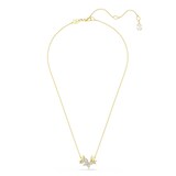 SWAROVSKI Idyllia Lilia Yellow Gold Coloured Cubic Zirconia Butterfly Pendant Necklace