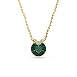 SWAROVSKI Bella Yellow Gold Coloured Green Crystal Pendant Necklace