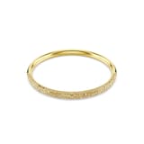 SWAROVSKI Sublima Yellow Gold Coloured Pavé Cubic Zirconia Bangle - Size Medium