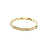 SWAROVSKI Sublima Yellow Gold Coloured Pavé Cubic Zirconia Bangle - Size Medium