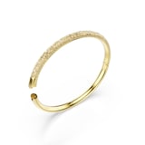 SWAROVSKI Sublima Yellow Gold Coloured Pavé Cubic Zirconia Bangle - Size Medium