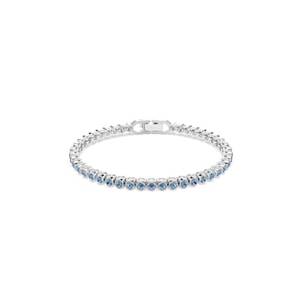 SWAROVSKI Imber Emily White Rhodium Plated Blue Crystal Tennis Bracelet SWAROVSKI Imber Emily White Rhodium Plated Blue Crystal Tennis Bracelet