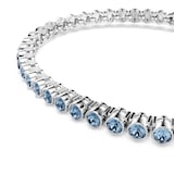 SWAROVSKI Imber Emily White Rhodium Plated Blue Crystal Tennis Bracelet