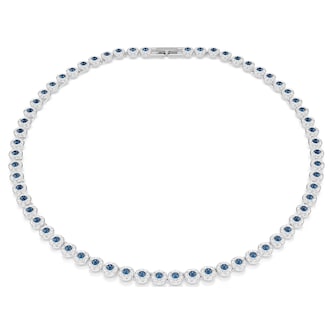 SWAROVSKI Una Angelic White Rhodium Plated Blue & White Crystal Necklace SWAROVSKI Una Angelic White Rhodium Plated Blue & White Crystal Necklace