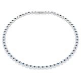 SWAROVSKI Una Angelic White Rhodium Plated Blue & White Crystal Necklace