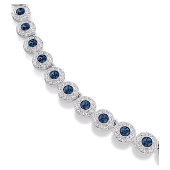 SWAROVSKI Una Angelic White Rhodium Plated Blue & White Crystal Necklace SWAROVSKI Una Angelic White Rhodium Plated Blue & White Crystal Necklace