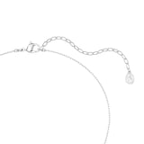 SWAROVSKI Vienna White Rhodium Plated Feather Mixed Cut Crystal Pendant Necklace