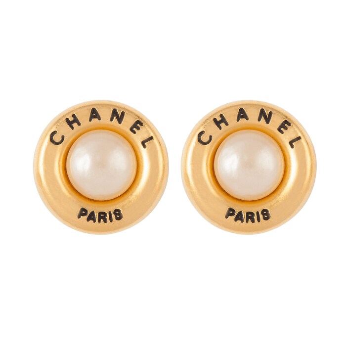 Susan Caplan Exclusive Vintage Chanel Faux Pearl Earrings From Susan Caplan