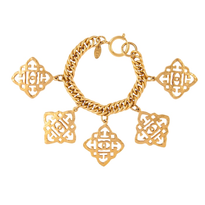 Susan Caplan Exclusive Vintage Chanel Medallion Charm Bracelet From Susan Caplan