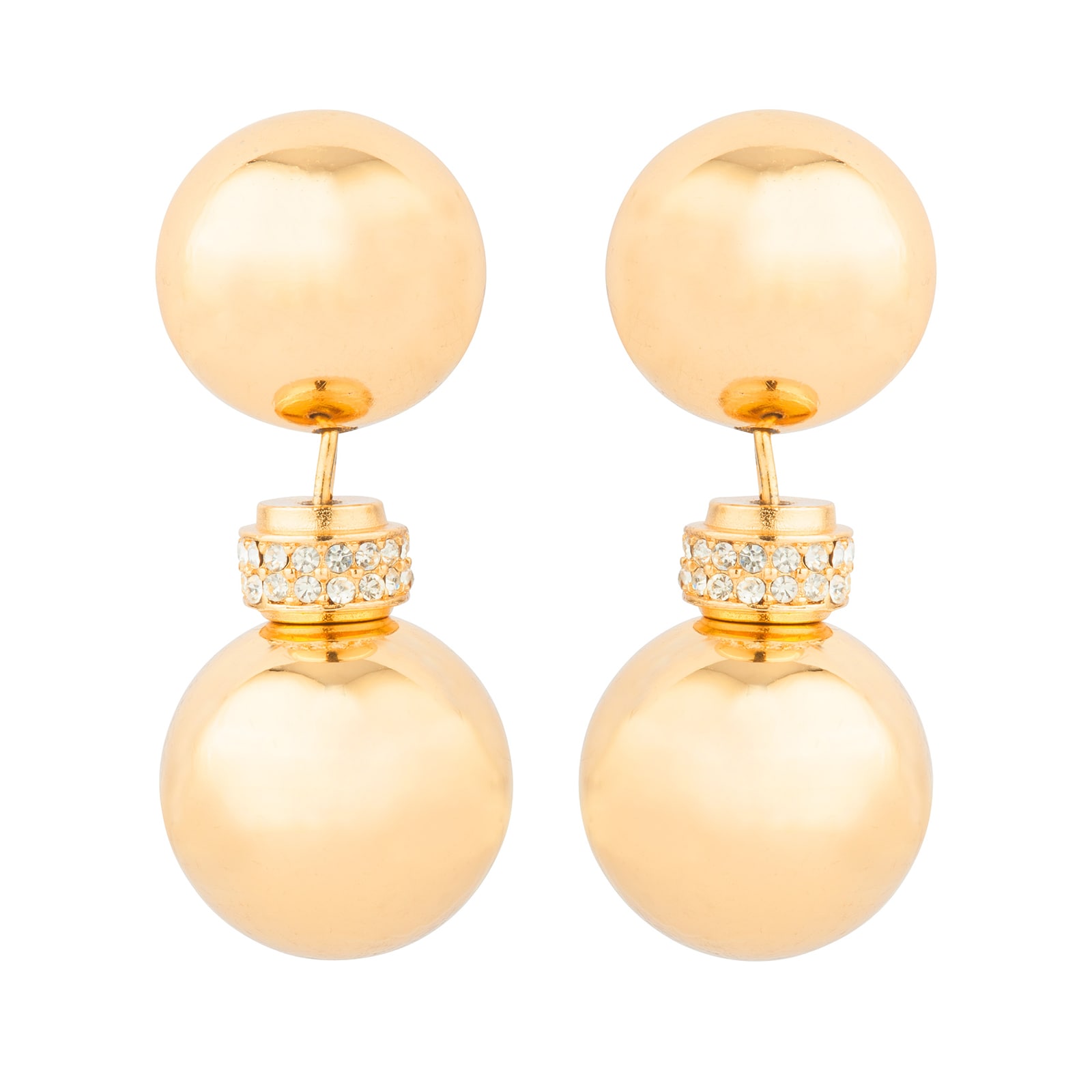 Style Tweak White Pearl Double Side Stud Earrings for Women : Amazon.in:  Fashion