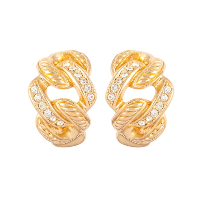 Susan Caplan Exclusive Susan Caplan Vintage Christian Dior Demi-Hoop Earrings