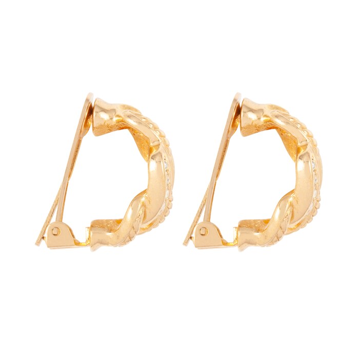 Susan Caplan Exclusive Susan Caplan Vintage Christian Dior Demi-Hoop Earrings