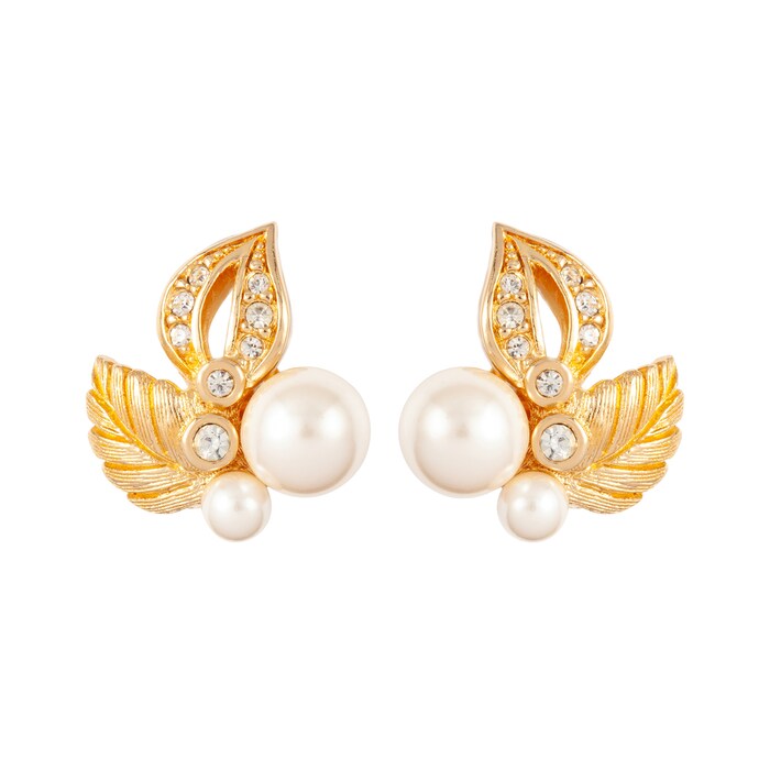 Susan Caplan Exclusive Vintage Faux Pearl Dior Earrings