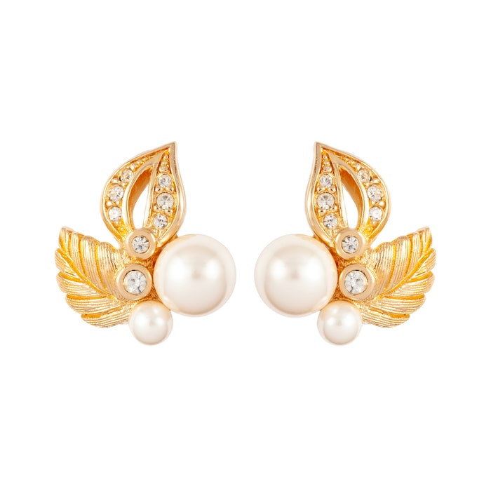 Susan Caplan Exclusive Vintage Faux Pearl Dior Earrings