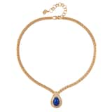 Susan Caplan Exclusive Vintage Blue Pear Crystal Dior Necklace