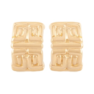 Susan Caplan Susan Caplan Vintage Givenchy Greek Key Logo Earrings