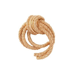 37770251 - Exclusive Susan Caplan Vintage Christian Dior Gold Plated Textured Knot Brooch