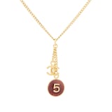 Susan Caplan Exclusive Vintage Chanel Gold Plated No5 CC Charm Pendant From Susan Caplan