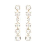 Susan Caplan Exclusive Susan Caplan Vintage Givenchy Gold Plated Emerald & Round Cut Crystal Earrings
