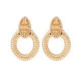 Susan Caplan Susan Caplan Vintage Givenchy Gold Plated Door Knocker Earrings
