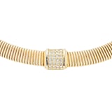 Susan Caplan Exclusive Susan Caplan Vintage Dior Gold Plated Flex Collar Crystal Necklace