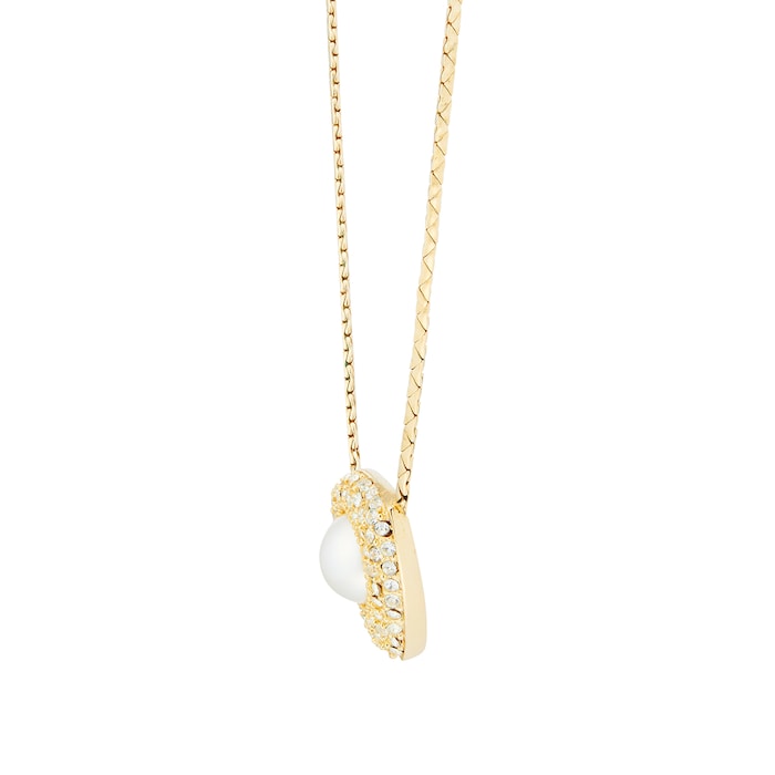 Susan Caplan Exclusive Susan Caplan Vintage Dior Gold Plated Synthetic Pearl Crystal Necklace