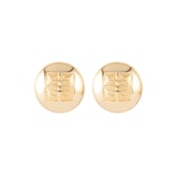 Susan Caplan Exclusive Vintage Yellow Gold Plated Givenchy Logo Earrings