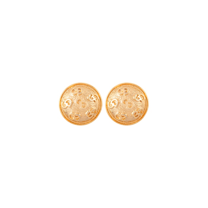 Susan Caplan Exclusive Vintage Yellow Gold Plated Dior Monogram Earrings