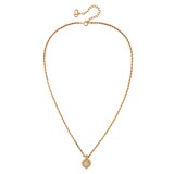 Susan Caplan Exclusive Vintage Yellow Gold Plated Dior Heart Crystal Necklace