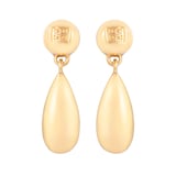 Susan Caplan Vintage Yellow Gold Plated Givenchy Sculpted Drop Earrings