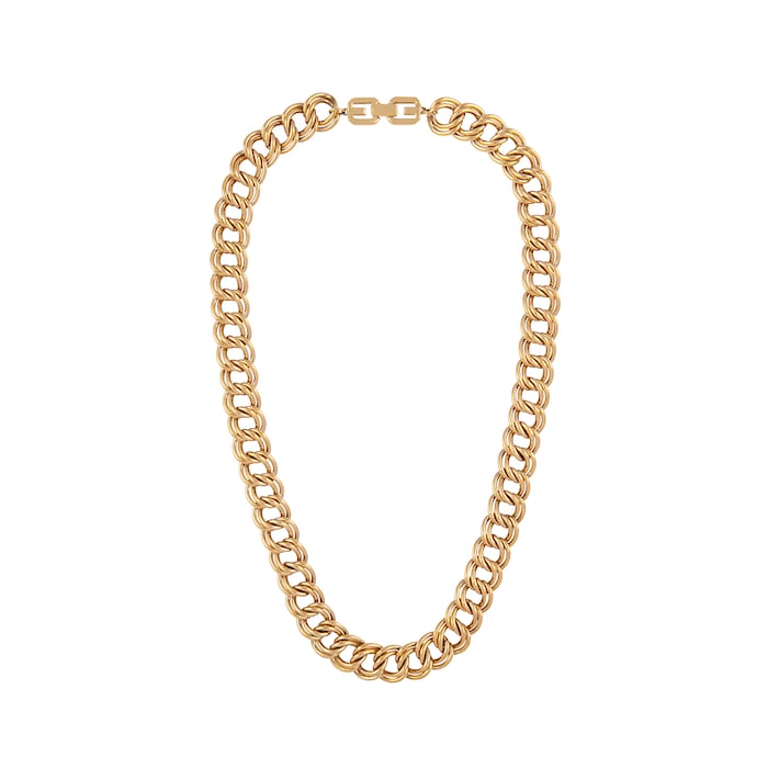 Susan Caplan Vintage Givenchy Yellow Gold Plated Chain Necklace
