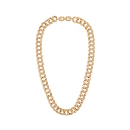 37770337 - Vintage Givenchy Yellow Gold Plated Chain Necklace