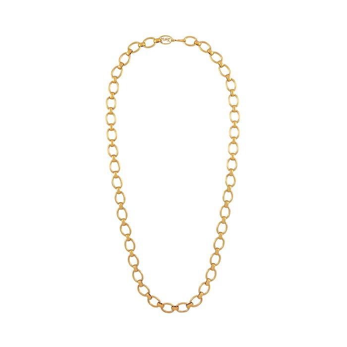 Susan Caplan Vintage YSL Yellow Gold Plated Chain Necklace