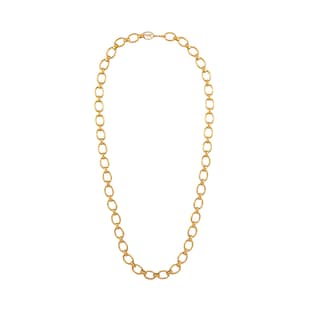 Susan Caplan Vintage YSL Yellow Gold Plated Chain Necklace