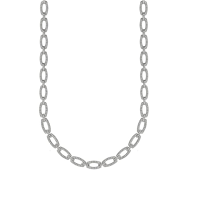 Mappin & Webb 18ct White Gold 4.20ct Diamond Necklace