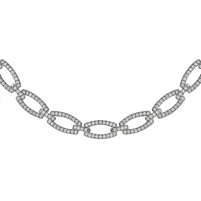 Mappin & Webb 18ct White Gold 4.20ct Diamond Necklace