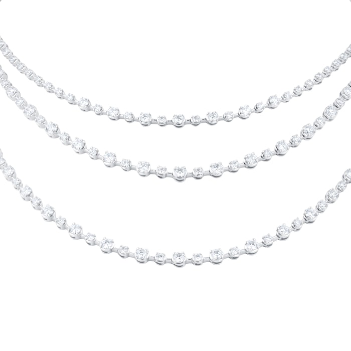 Mappin & Webb 18ct White Gold 5.66ct Starry Night Necklace