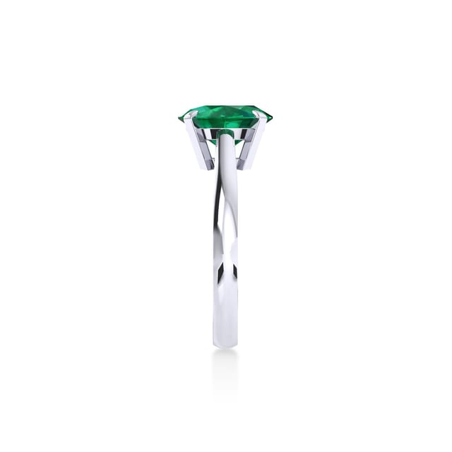 Mappin & Webb Belvedere Platinum Oval Cut 9x7mm Emerald Ring