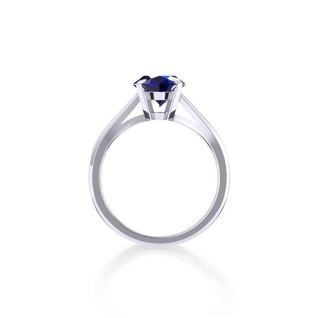 Mappin & Webb Belvedere Platinum Oval Cut 9x7mm Sapphire Ring