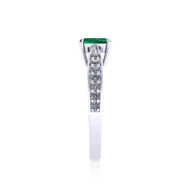 Mappin & Webb Boscobel Platinum And 9x7mm Emerald Ring