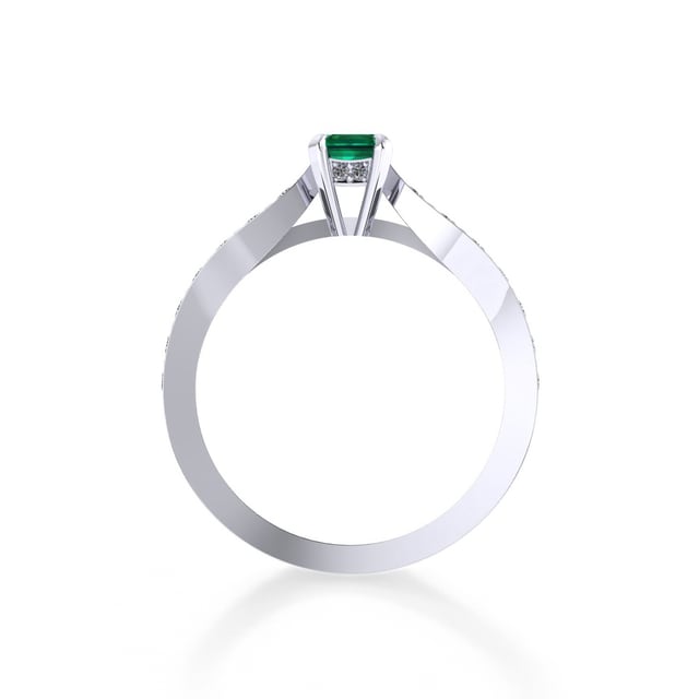 Mappin & Webb Boscobel Platinum And 9x7mm Emerald Ring