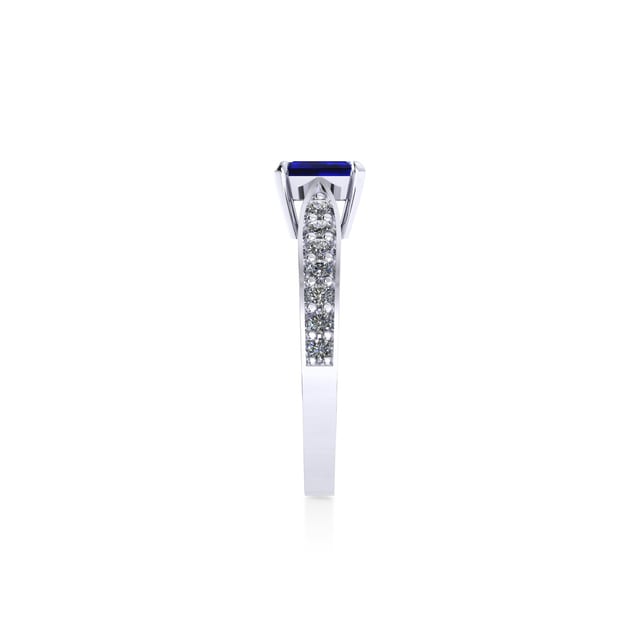 Mappin & Webb Boscobel Platinum And 9x7mm Sapphire Ring