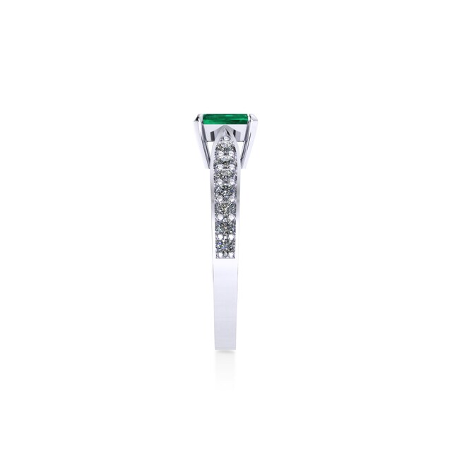 Mappin & Webb Boscobel Platinum And 7x5mm Emerald Ring