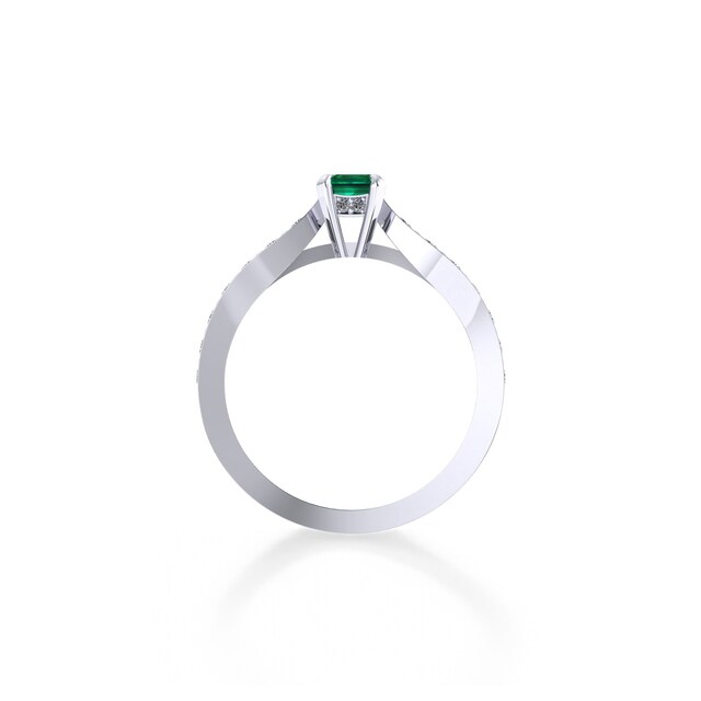 Mappin & Webb Boscobel Platinum And 7x5mm Emerald Ring