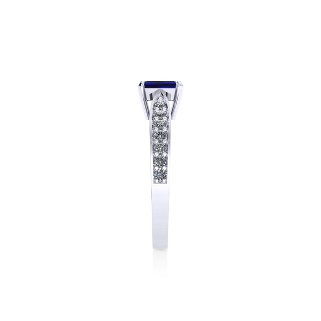Mappin & Webb Boscobel Platinum And 7x5mm Sapphire Ring