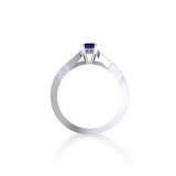 Mappin & Webb Boscobel Platinum And 7x5mm Sapphire Ring