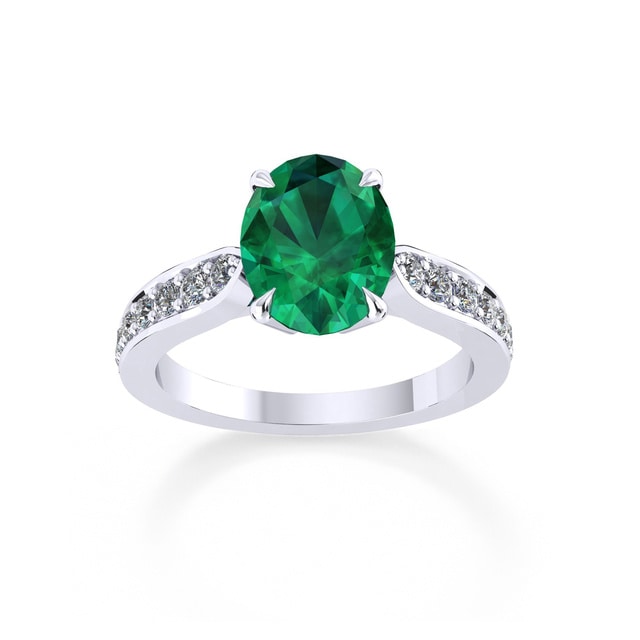 Mappin & Webb Boscobel Platinum And 7x5mm Emerald Ring